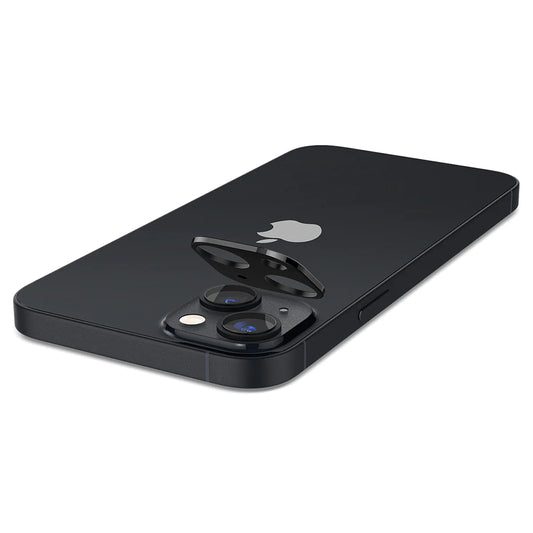 Pellicola protettiva per fotocamera posteriore Techsuit per Apple iPhone 14 Plus / 14, vetro temperato, nero
