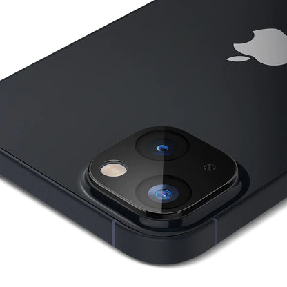 Pellicola protettiva per fotocamera posteriore Techsuit per Apple iPhone 14 Plus / 14, vetro temperato, nero