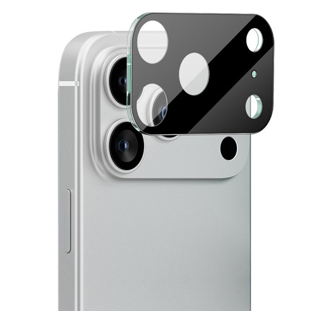 Pellicola protettiva Techsuit per la fotocamera posteriore per Apple iPhone 17 Pro Max, Vetro Temperato, Nero