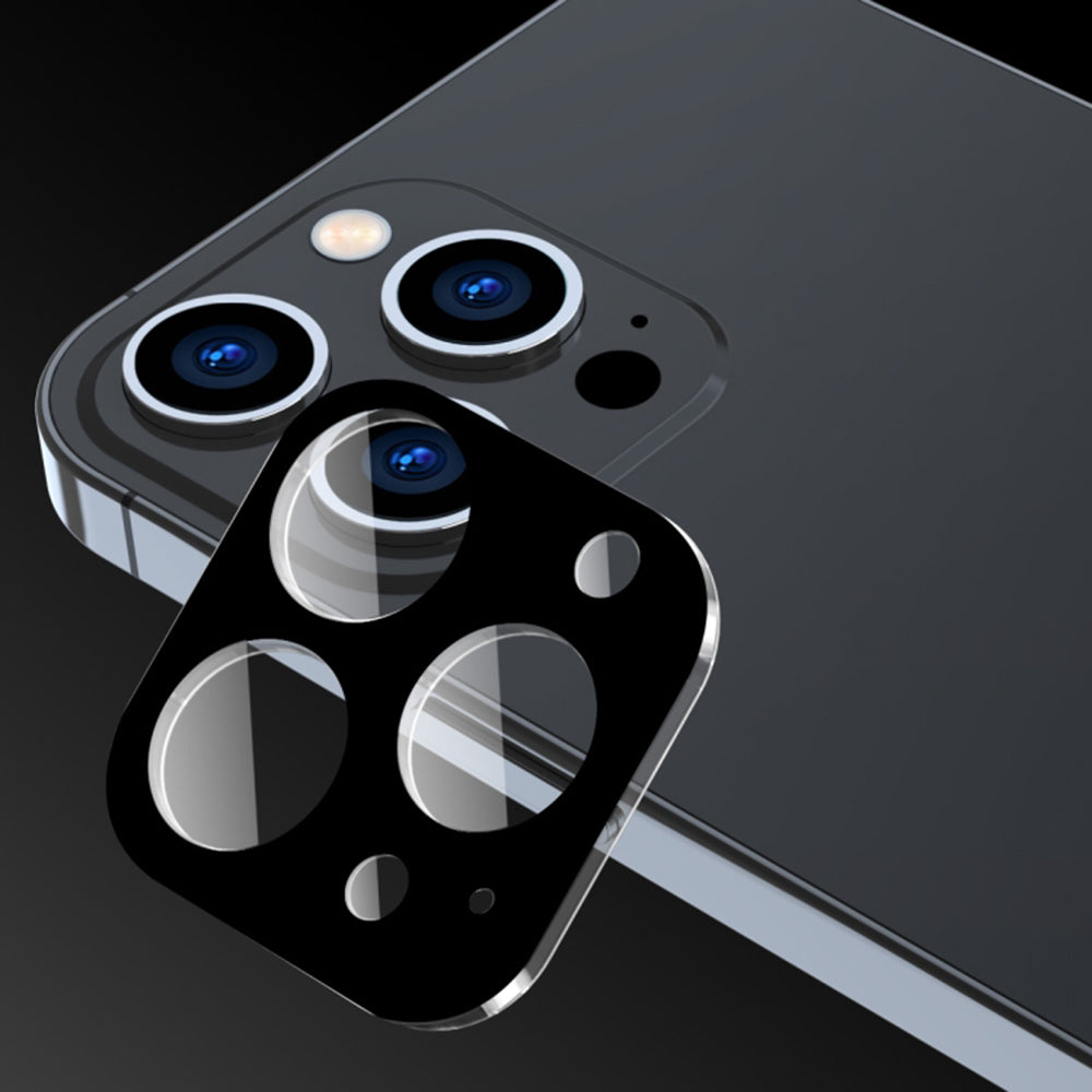 Pellicola protettiva Techsuit per la fotocamera posteriore per Apple iPhone 17, Vetro Temperato, Nero