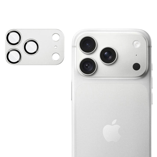 Pellicola protettiva per fotocamera posteriore Techsuit per Apple iPhone 18 Pro Max, vetro temperato, argento