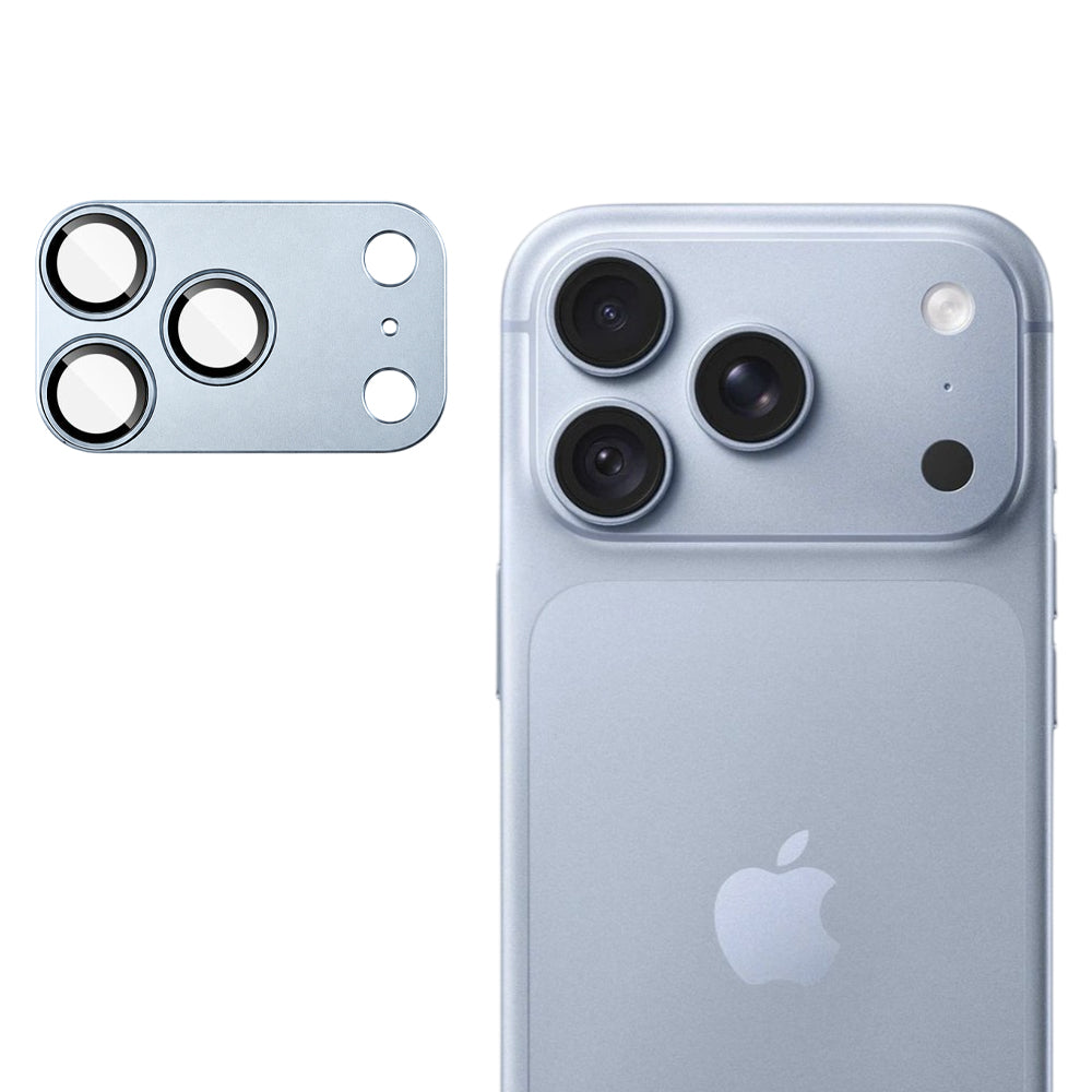 Techsuit Rear Camera Protector for Apple iPhone 18 Pro, Tempered Glass, Light Blue