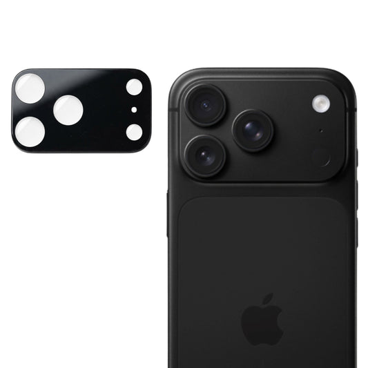 Pellicola protettiva per fotocamera posteriore Techsuit per Apple iPhone 18 Pro, vetro temperato, nero