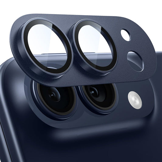 Pellicola protettiva per fotocamera posteriore Techsuit per Apple iPhone Duo, vetro temperato, blu navy