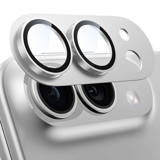 Pellicola protettiva per fotocamera posteriore Techsuit per Apple iPhone Duo, vetro temperato, grigia