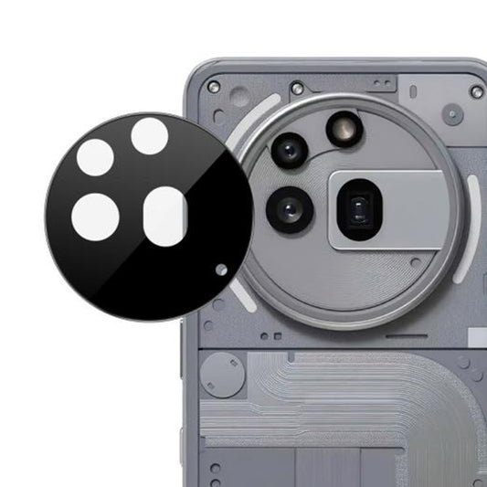 Pellicola protettiva per fotocamera posteriore Techsuit per Nothing Phone (3a) Pro, vetro temperato, nero