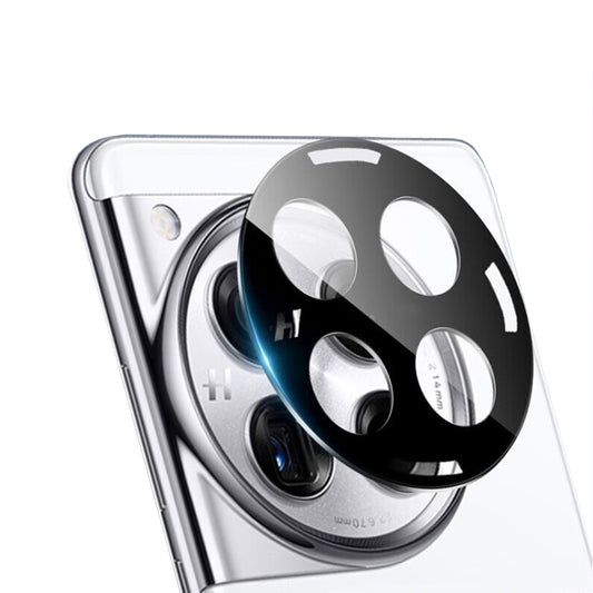 Pellicola protettiva per fotocamera posteriore Techsuit per OnePlus 12, vetro temperato, nero