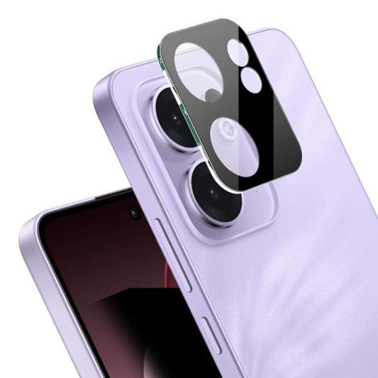 Pellicola protettiva per fotocamera posteriore Techsuit per Oppo Reno13 FS 5G / Reno13 F 4G / Reno13 F, Vetro temperato, Nero