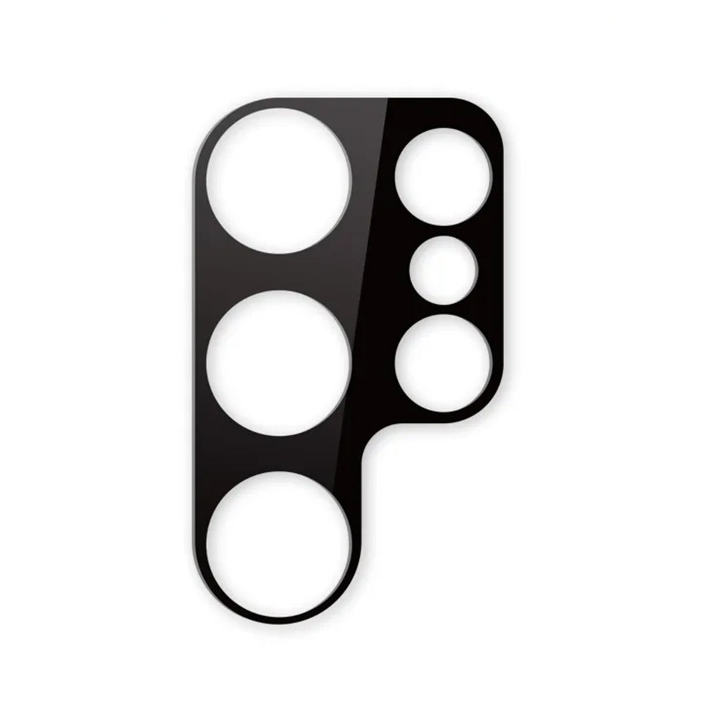 Pellicola protettiva per fotocamera posteriore Techsuit per Samsung Galaxy S23 Ultra S918, vetro temperato, nero