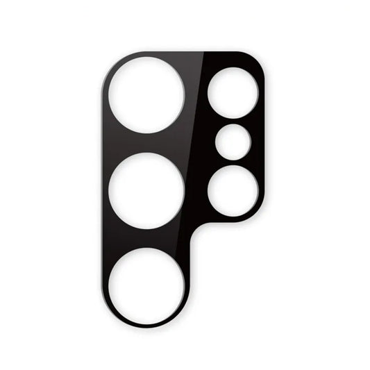 Pellicola protettiva per fotocamera posteriore Techsuit per Samsung Galaxy S23 Ultra S918, vetro temperato, nero