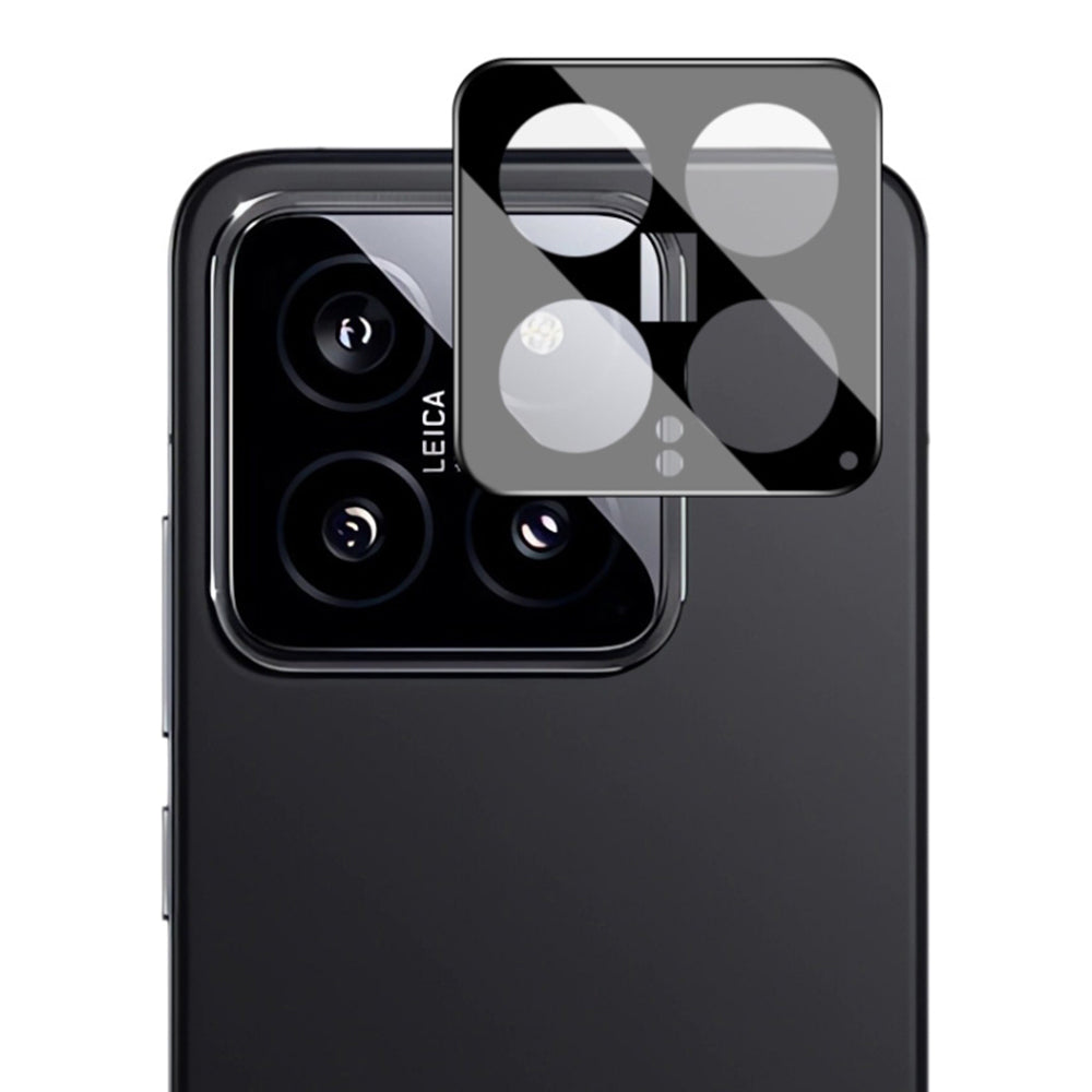 Techsuit Rear Camera Protective Film for Xiaomi 14, Tempered Glass, Black