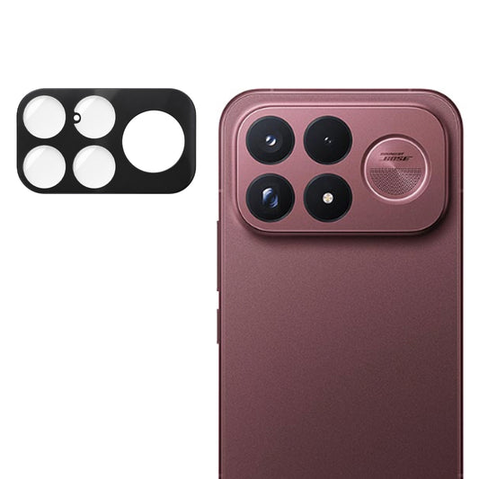 Pellicola protettiva per fotocamera posteriore Techsuit per Xiaomi Poco F9 Ultra, vetro temperato, nera