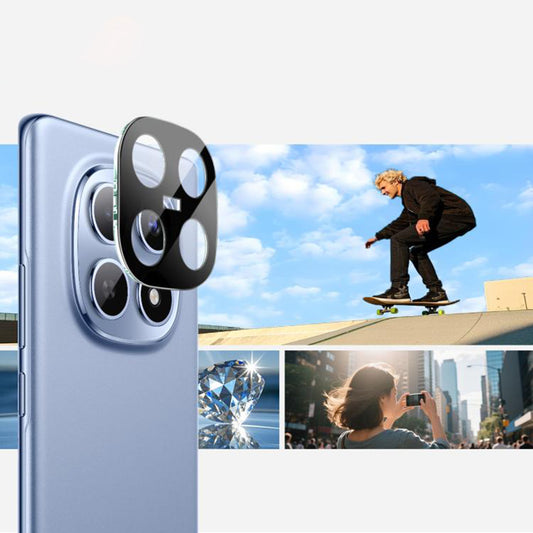 Pellicola protettiva Techsuit per la fotocamera posteriore per Xiaomi Poco M8 / Redmi Note 15 5G, Vetro Temperato, Nero