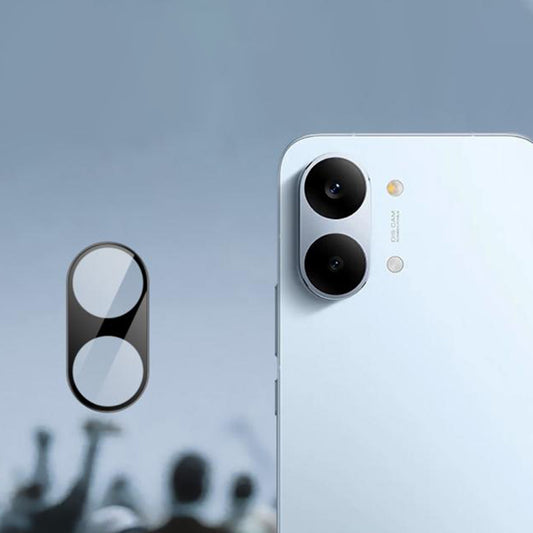 Pellicola protettiva Techsuit per la fotocamera posteriore Xiaomi Poco X8 Pro Max, Vetro Temperato, Nero