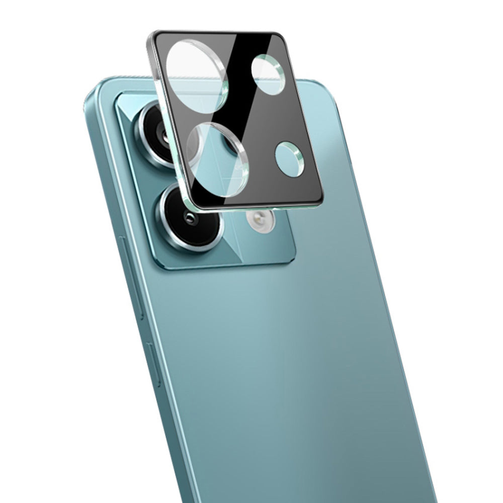 Pellicola protettiva per fotocamera posteriore Techsuit per Xiaomi Redmi Note 13 Pro 5G, vetro temperato, nero