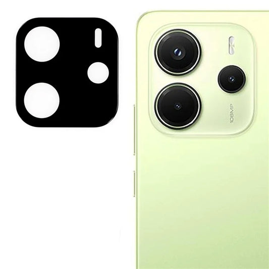 Pellicola protettiva per fotocamera posteriore Techsuit per Xiaomi Redmi Note 14 4G (Regionale), Vetro temperato, Nero