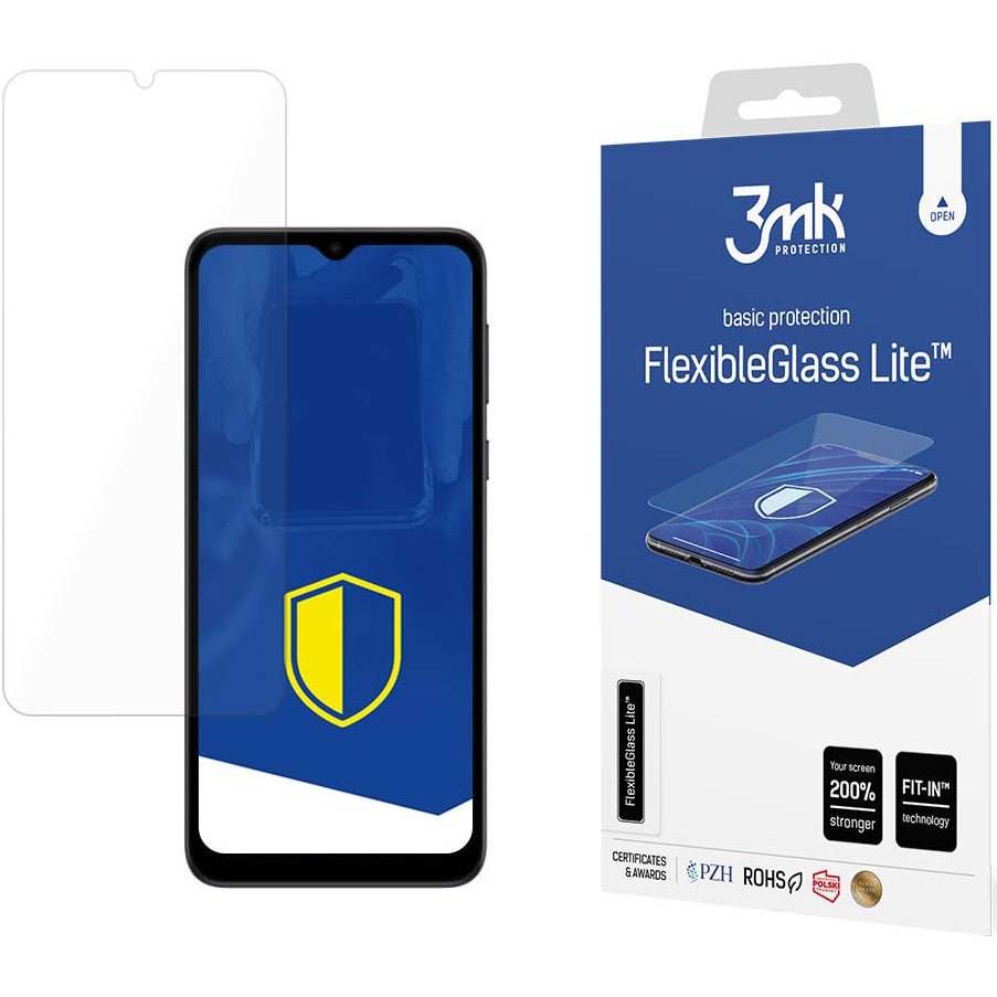 Pellicola protettiva 3MK FlexibleGlass Lite per Motorola Moto E13, vetro flessibile, colla totale 