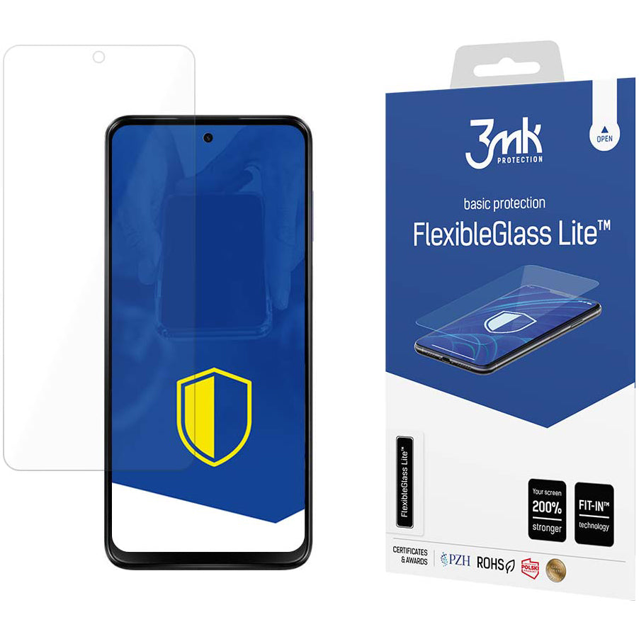 Pellicola protettiva 3MK FlexibleGlass Lite per Motorola Moto G13 / G23, vetro flessibile, colla totale 