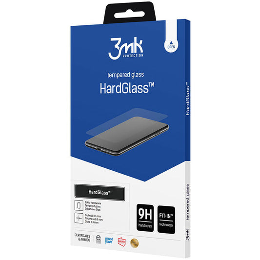 3MK HardGlass Screen Protector per Samsung Galaxy A34 A346, Colla completa, Vetro protetto, Colla completa 