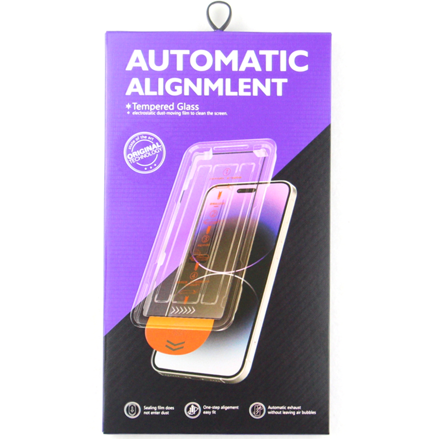 Proteggi schermo OEM Easy Tool Privacy OEM Easy Tool per Apple iPhone 14 Plus, vetro protetto, colla completa, 9D 