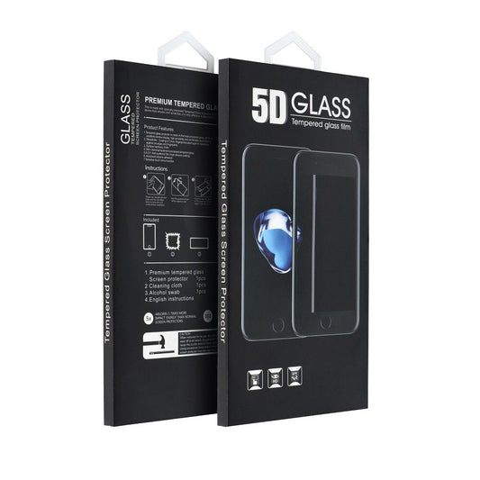 Pellicola protettiva per schermo OEM per Xiaomi Redmi Note 8, Vetro temperato, Full Glue, 5D, Nero