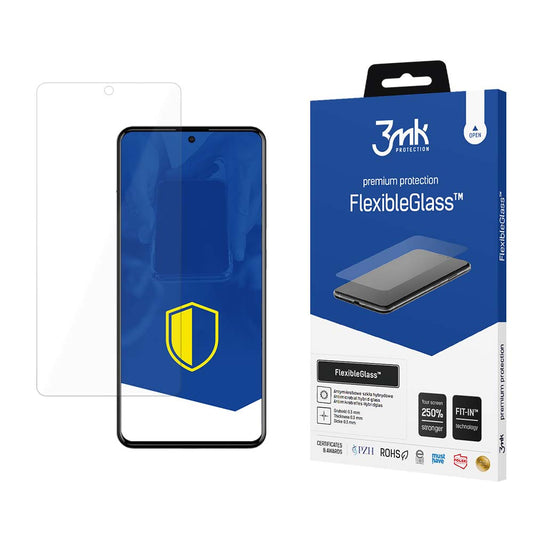 Pellicola protettiva per schermo 3MK FlexibleGlass per Samsung Galaxy A52s 5G A528 / A52 5G A526 / A52 A525, Vetro Flessibile, Full Glue