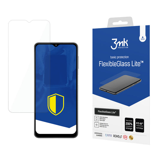 Pellicola protettiva 3MK FlexibleGlass Lite per Samsung Galaxy A22 5G A226, vetro flessibile, colla totale