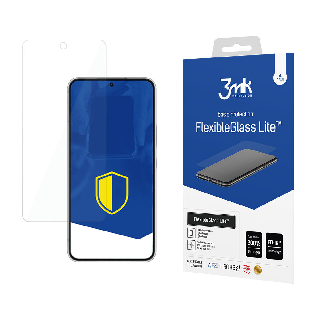 Protezione dello schermo 3MK per Samsung Galaxy S22 5G S901, vetro flessibile, colla totale