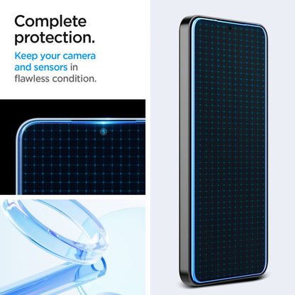 Pellicola Protettiva Schermo Spigen GlastR EZ FIT per Samsung Galaxy S25+ S936 / S24+ S926, Vetro Temperato, Full Glue, Set 2 pezzi AGL07432