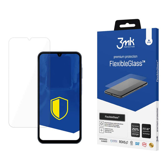 3MK FlexibleGlass Screen Protector per Samsung Galaxy A15 5G A156 / A15 A155 / A25 A256, vetro flessibile, colla totale