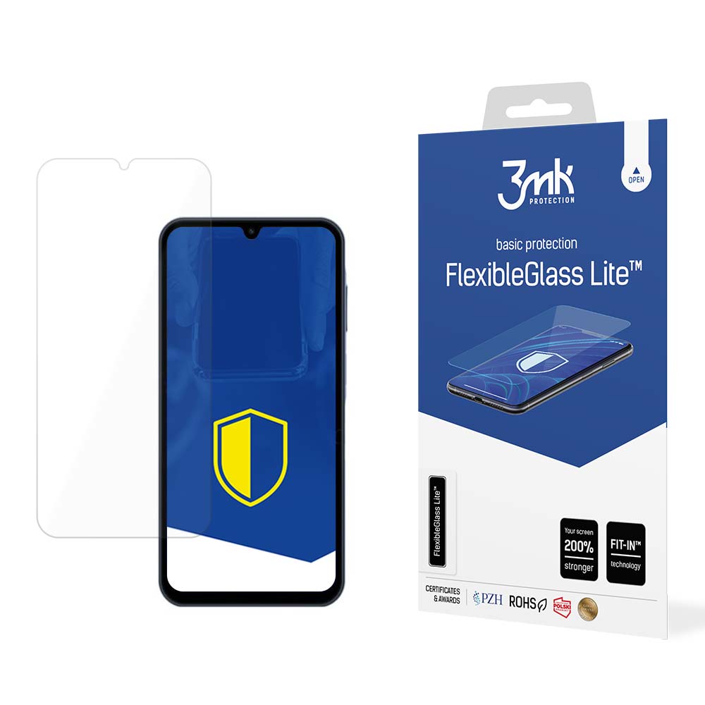 Pellicola protettiva 3MK FlexibleGlass Lite per Samsung Galaxy A15 5G A156 / A15 A155 / A25 A256, Vetro flessibile, colla completa