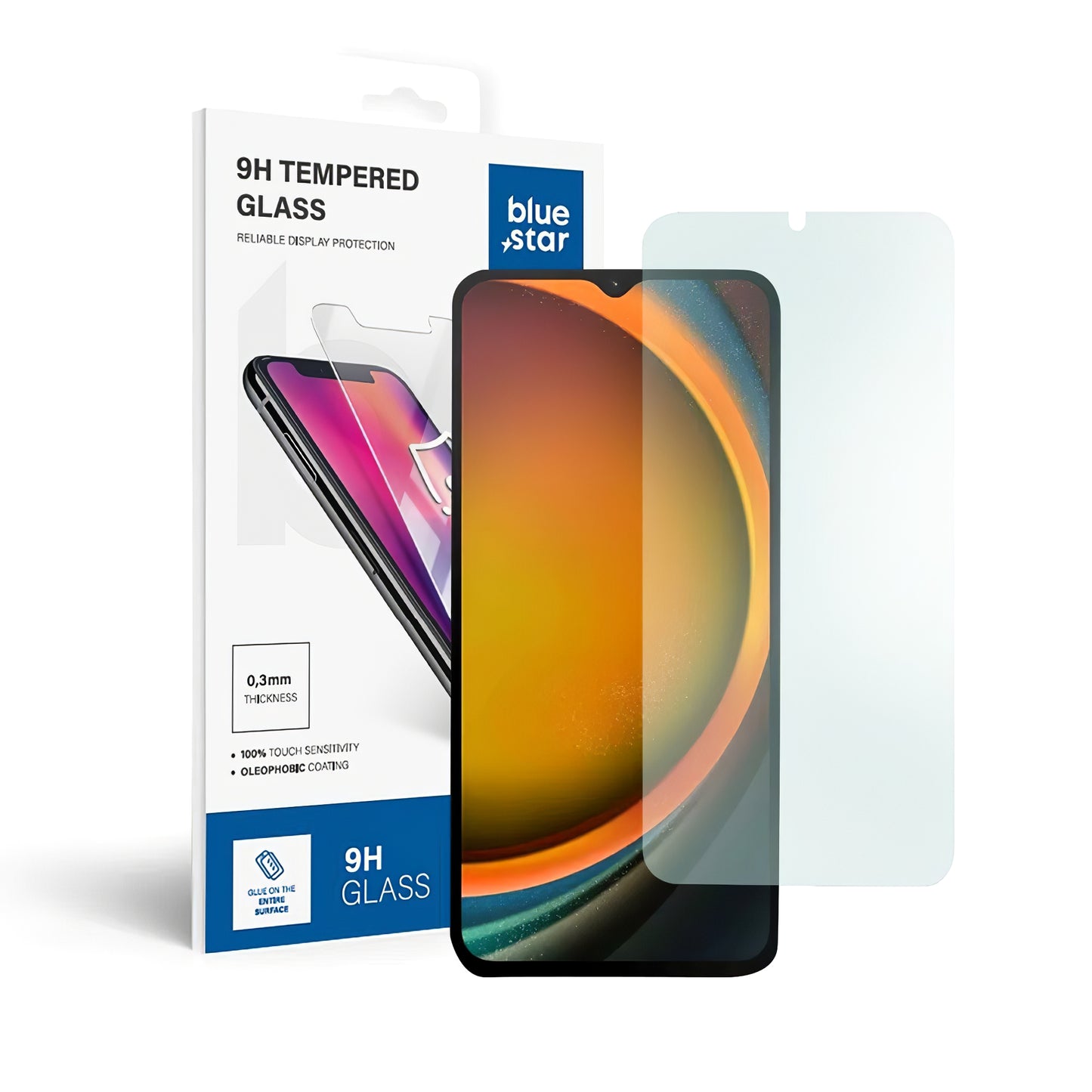 Blue Star Screen Protector per Samsung Galaxy Xcover7 G556, protezione in vetro, colla completa 