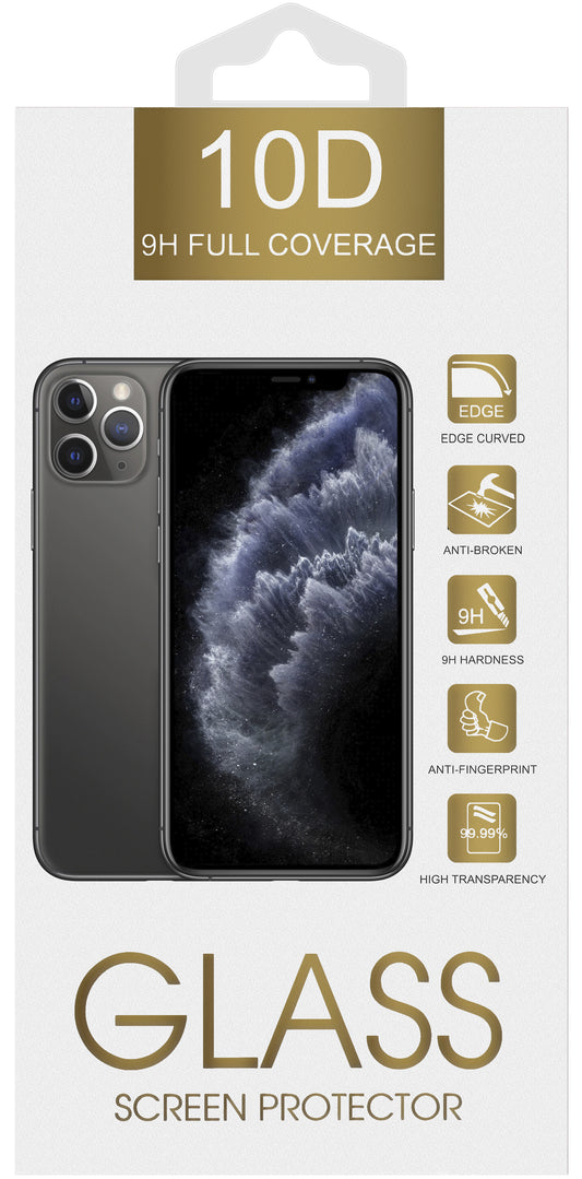 Pellicola protettiva per schermo OEM per Samsung Galaxy A26 A266 / A16 5G A166 / A16 4G A165 / M16 M166, Vetro temperato, Full Glue, 10D, Nero