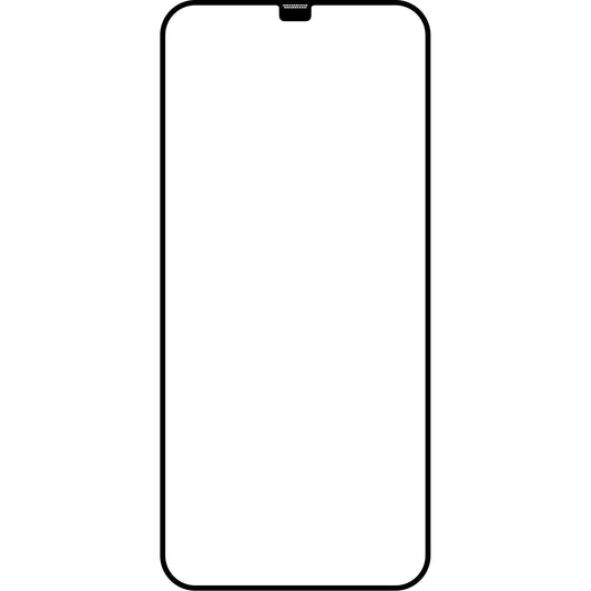 Pellicola protettiva per schermo OEM con allineamento automatico per Apple iPhone 12 Pro, vetro temperato, adesivo completo, 5D, nero