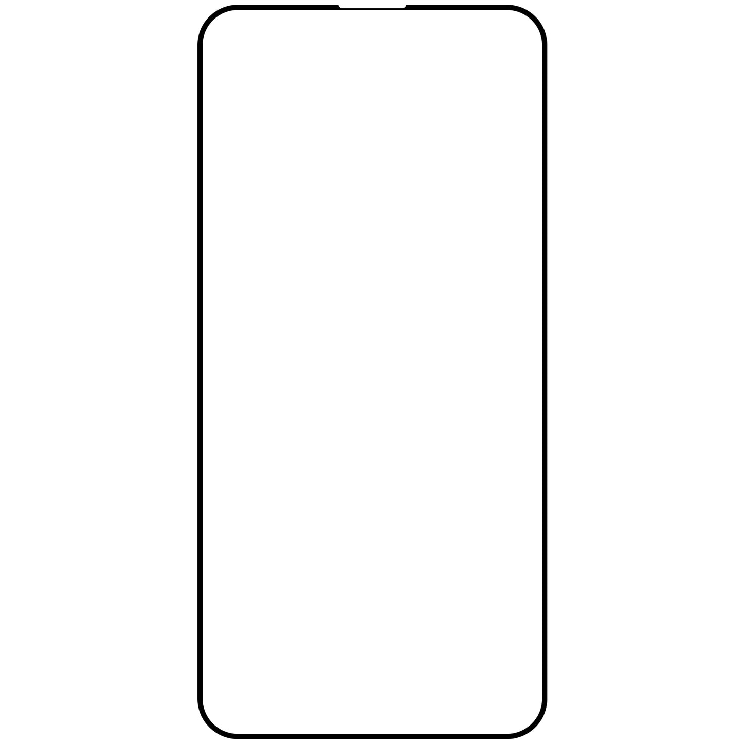 Pellicola protettiva per schermo OEM per Apple iPhone 15 Pro Max, Vetro temperato, Full Glue, Set da 10 pezzi, 9D, Nero
