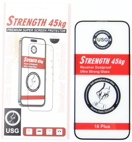 Pellicola protettiva schermo OEM Ultra Strong 45KG per Samsung Galaxy A54 A546, Vetro temperato, Full Glue, 2.5D, Nero