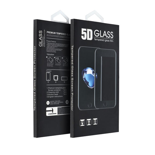 Pellicola protettiva Schermo OEM per Apple iPhone 17 Pro Max, Vetro Temperato, Full Glue, 5D, Nera