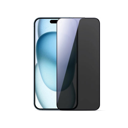 Pellicola Protettiva Schermo Privacy Joyroom JR-MLG0280 per Apple iPhone 16 / 15, Vetro Temperato, Full Glue, 2.5D