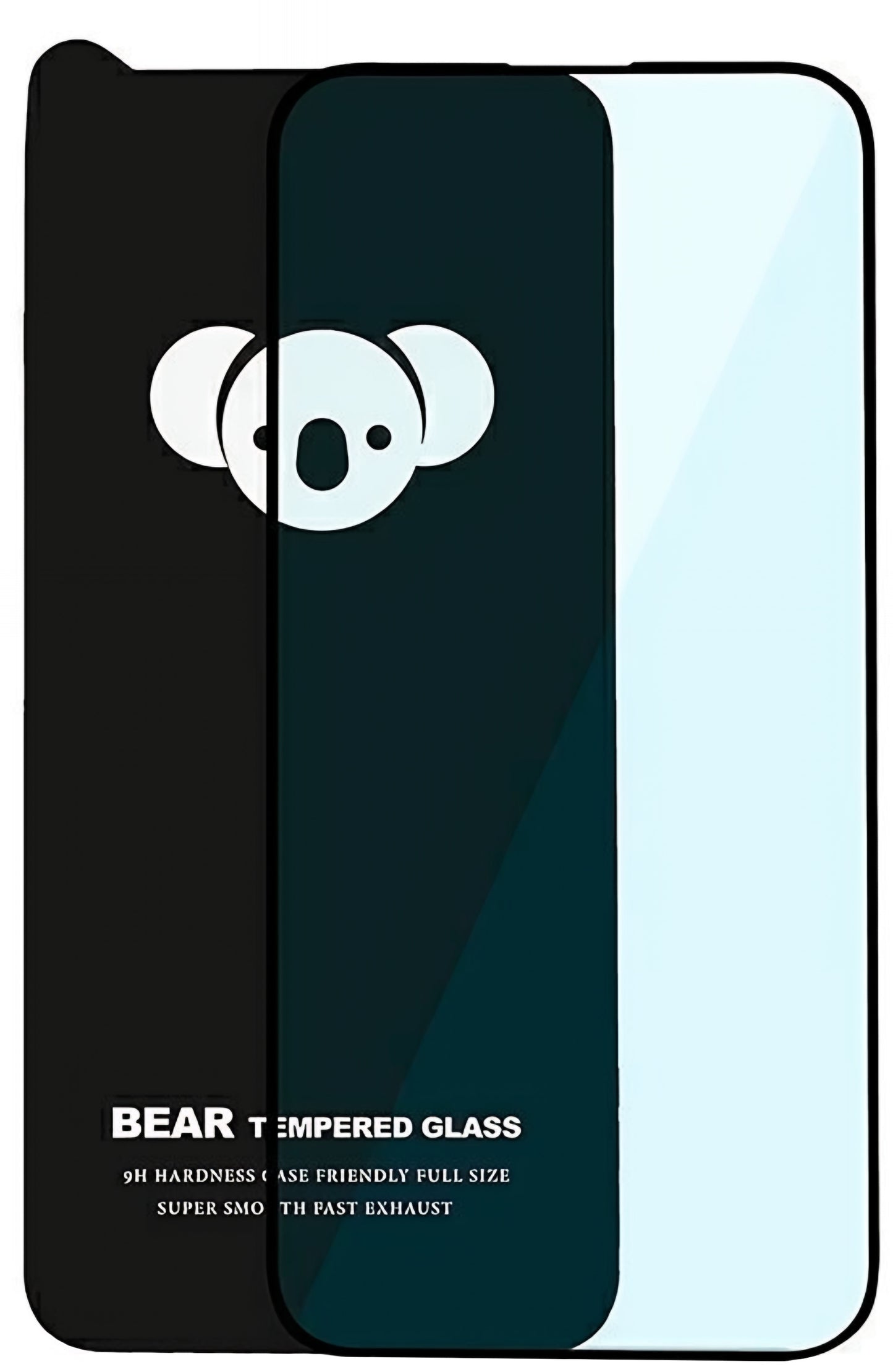 Pellicola protettiva per schermo Bear HD per Apple iPhone 17, Vetro temperato, Full Glue, Nero