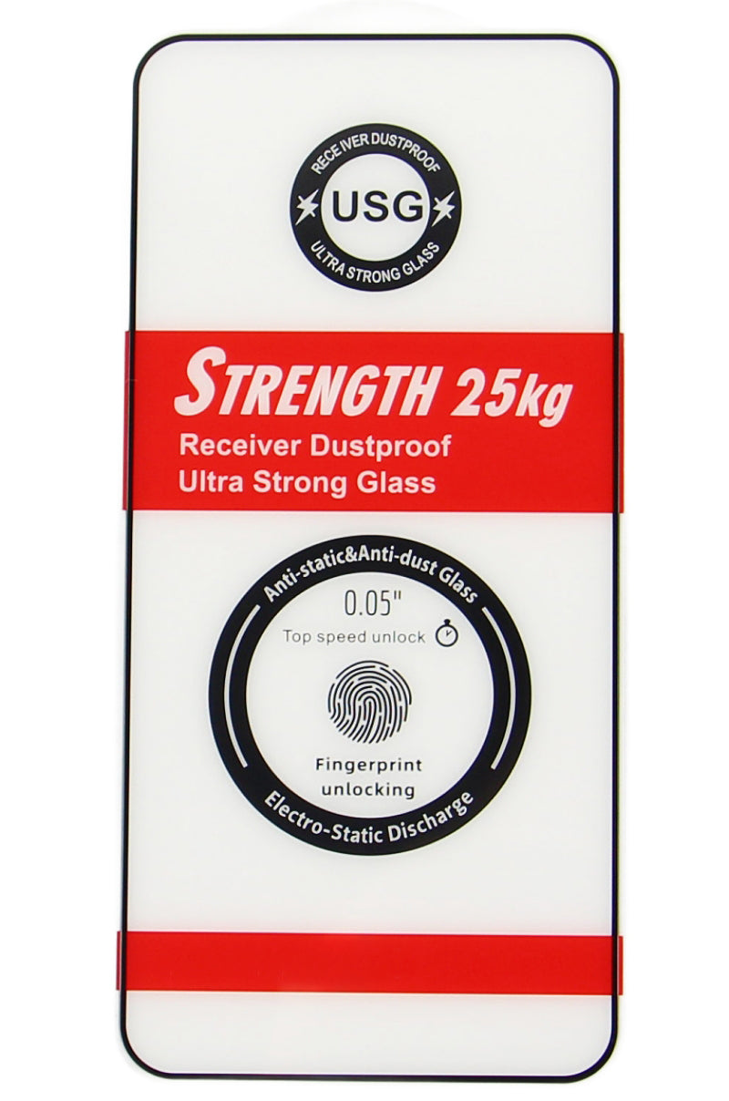 Pellicola protettiva per schermo OEM Ultra Strong 25KG per Samsung Galaxy S25 S931, Vetro temperato, Full Glue, 2.5D, Nero