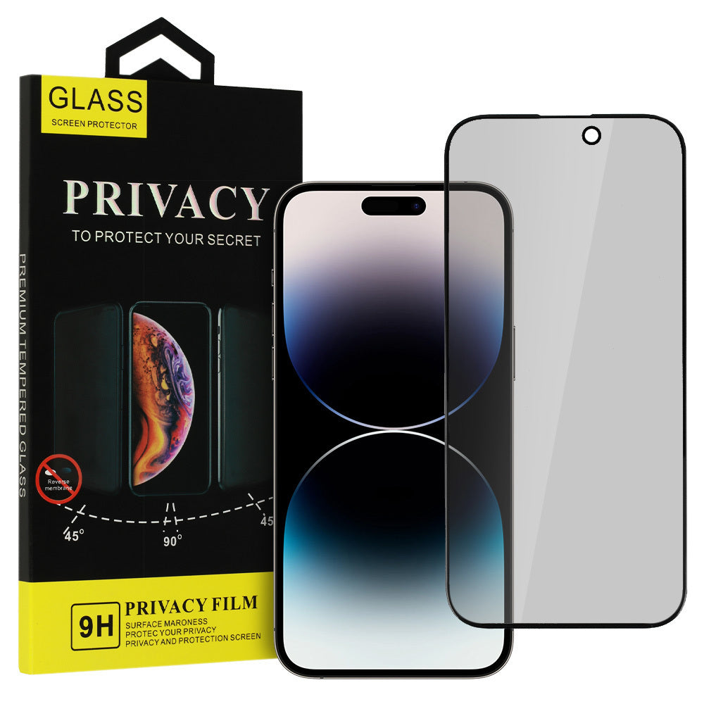 Pellicola protettiva per schermo Privacy OEM per Apple iPhone 17, Vetro temperato, Full Glue