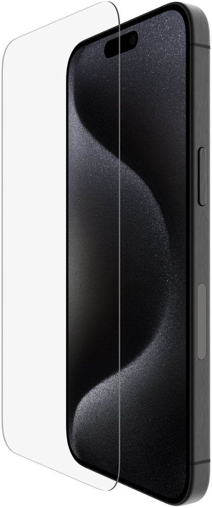 Pellicola protettiva per schermo Belkin ScreenForce UltraGlass 2 per Apple iPhone 15 Pro Max, Vetro Temperato, Full Glue OVA134zz