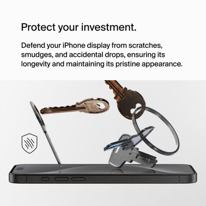 Pellicola protettiva per schermo Belkin ScreenForce UltraGlass 2 per Apple iPhone 15 Pro Max, Vetro Temperato, Full Glue OVA134zz