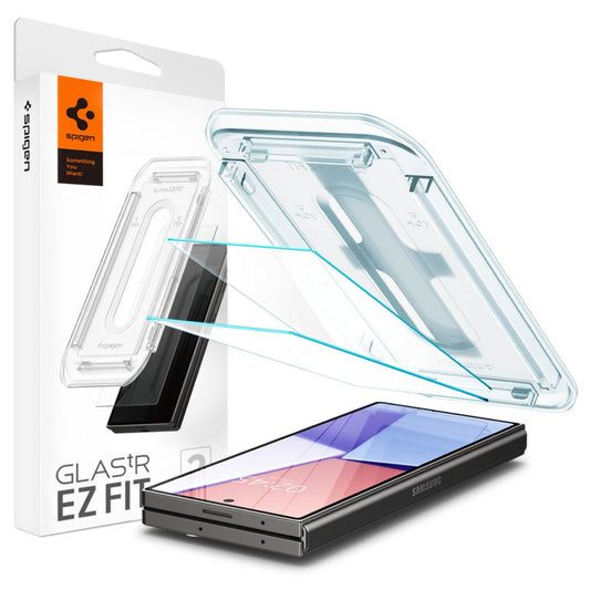 Pellicola protettiva Spigen EZ FIT per Samsung Galaxy Z Fold6 F956, vetro schermato, colla completa, set 2 pezzi, 2.5D, 2.5D, schermo esterno AGL07969 