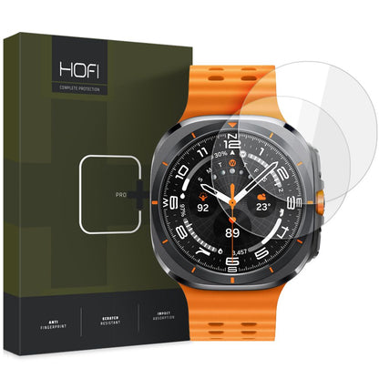 HOFI Glass PRO+ Pellicola protettiva per Samsung Galaxy Watch Ultra, set di 2 pezzi, vetro protetto