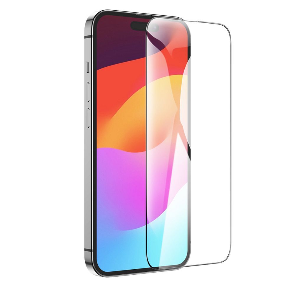 Pellicola Protettiva Schermo HOCO G14 per Apple iPhone 15 Pro, Vetro Temperato, Full Glue, Set 10 pezzi, 5D, Nera