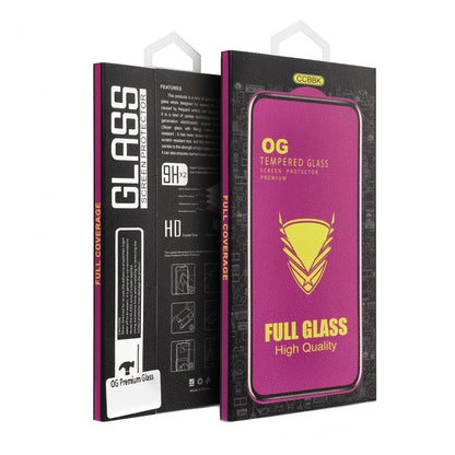 Pellicola protettiva schermo OEM OG Premium per Apple iPhone 17 Pro Max, Vetro Temperato, Full Glue, Nera