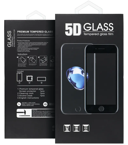 Pellicola protettiva schermo OEM per Samsung Galaxy A27 5G, Vetro temperato, Full Glue, 5D, Nero