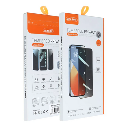 Pellicola Protettiva Schermo Privacy Veason per Apple iPhone 17 Pro Max, Vetro Temperato, Full Glue, 6D