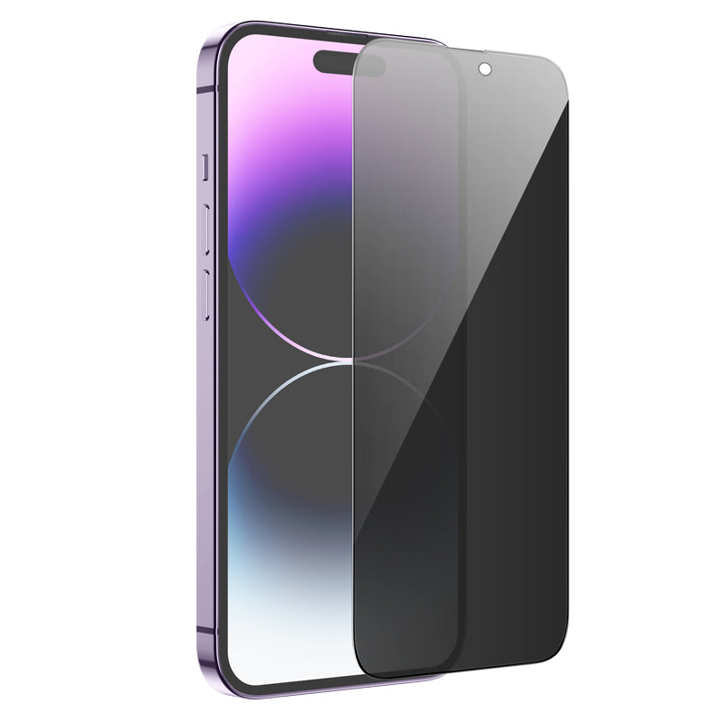 Pellicola Protettiva Schermo Privacy HOCO G15 per Apple iPhone 14 Pro Max, Vetro Temperato, Full Glue, 5D